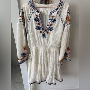 Anthropology Dress with stitching detail, wore for half a day, size Large